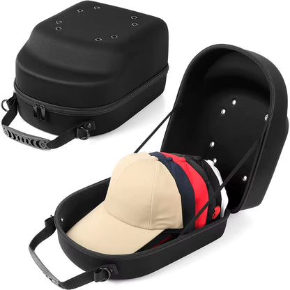Portable Outdoor Travel Hat Carrier Case Caps Storage Hard Shell Hat Protective Box Hat Travel Case Baseball Cap Carrying Bag