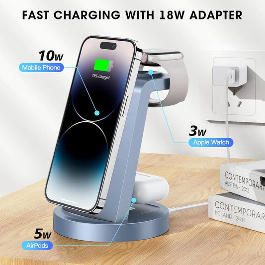 3 in 1 Wireless Charging Station 