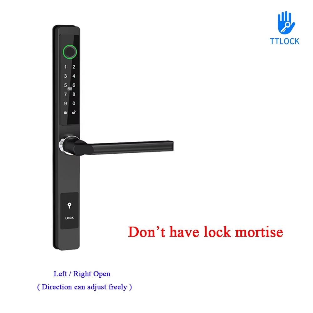 Waterproof Smart Lock – Fingerprint, Password & Card Access for Sliding Doors